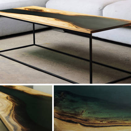 Contemporary River Table Using GlassCast 50 Epoxy Resin